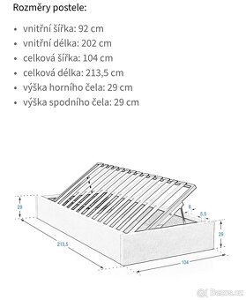 Čalouněná postel - 4