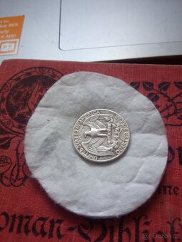 STŘÍBRNÝ AMERICKÝ 1/4 DOLLAR 1945 - 4