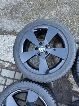 ORIGINÁL Alu Škoda Denom R17, 5x112 - TOP STAV - 4