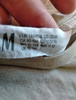 Dívčí krátké tričko H&M 146/152 - 4
