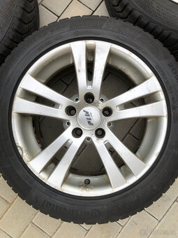 Alu kola R16, 5x112, zimni pneu continental 205/55 R16 - 4