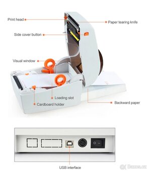 Termotiskárna štítků 4x6palců - 4