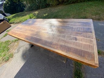 Dřevěný jídelní stůl MAURICE 200 x 90 cm Nepoužitý - 4