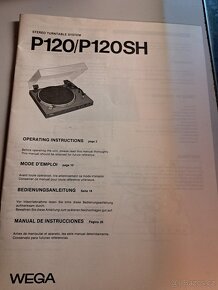 Hi-Fi gramofon WEGA P120SH Direct drive Horší víko. - 4