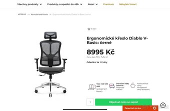 Kancelářská židle Diablo V-Basic - 4