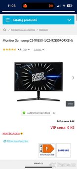 Herní monitor Samsung FullHD 144 Hz 24” - 4