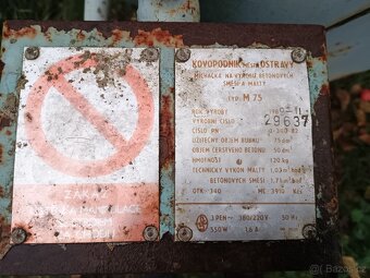 Stavební míchačka Kovopodnik M 75 - 4