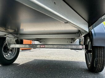 Přívěs se síťovanou nástavbou + plachta, 203x116 cm - 4