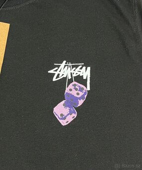 Černé Stüssy tričko - 4