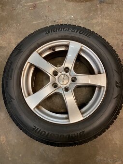 4x alu kola R17 5x114,3 4x zimní pneu Bridgestone 225/65/R17 - 4