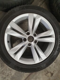 Originální zimní AL kola Seat 5x112 r17 pneu 225/50 r17 - 4