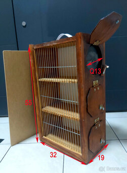 třídílný přepravník pro ptáky - 4