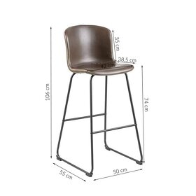 Barový pult a 2 barové židle - 4