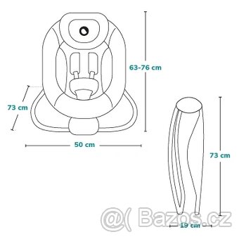Houpátko/lehátko Lionelo Pascal Grey - 4