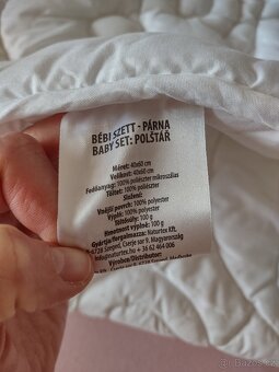 Polštářek a peřinka do dětské postýlky Naturtex - 4
