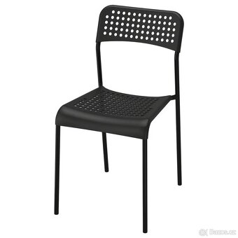 2ks černé IKEA židle - 4