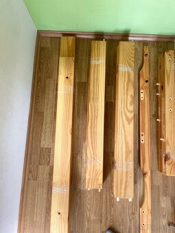 🛏️ Dvoupatrová postel z pravého dřeva (90 × 200 cm) - 4