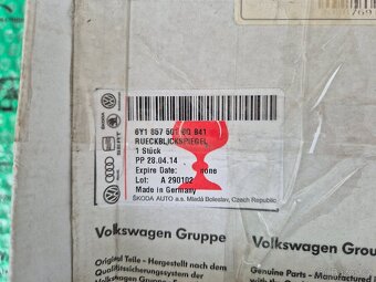 Škoda Fabia levé vnější zpětné zrcátko 6Y1857501BQB41 - 4