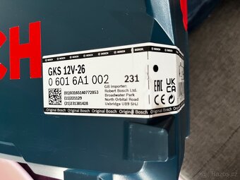 Aku okružní pila Bosch GKS 12V-26 + kufr, 2x kotouče - 4