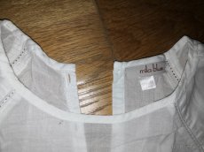 Bílá dívčí halenka Mila Blue 108 cm - 4