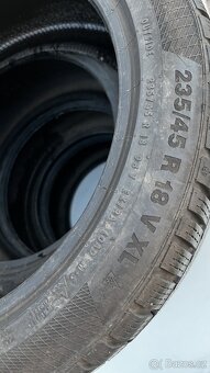 4x - zimní pneu - 235/45 R18 100H - CONTINENTAL - 6mm - 4