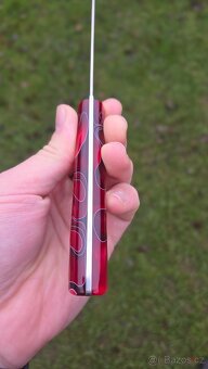 Ručně dělaný kuchyňský nůž – prémiová ocel N690 a epoxid - 4