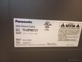 Plasma monitor Panasonic TH-42PWD7UY 110 cm - 4
