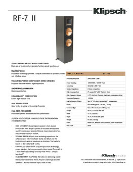 Klipsch RF-7 II (black) - 4
