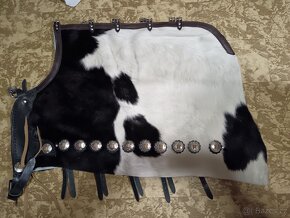 Chapsy z hovězí kůže, western - 4