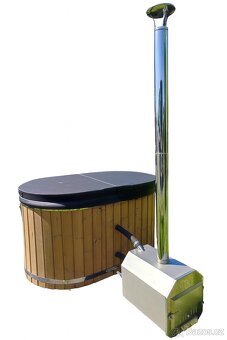 Koupací sud oválný  (ThermoWood - full set) - 4