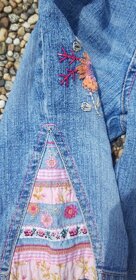 Dívčí džínové 3/4 kalhoty, USA vel. 3T = cca vel. 98 - 4