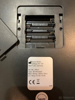 REZERVOVÁNO - osobní váha Beuer BF850 s bluetooth - 4