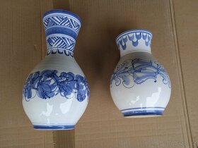 Váza keramická malovaná - 2 kusy - - 4