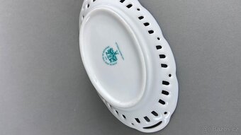 Mistička oválná s motivem hus, český porcelán - 4