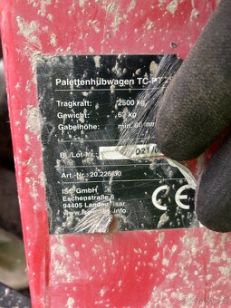 Paletový přepravní vozík Einhell TC-PT 2500 - 4