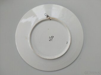 Krásný velký ručně malovaný talíř Keramo Kožlany - SLEVA - 4