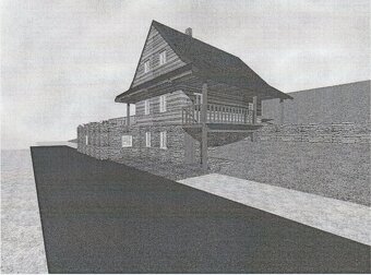 Prodej pozemku 1.421 m², vybudované 1. podlaží chaty, garáž, - 4