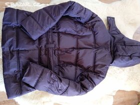 Hrubá zimní bunda fialová - 4