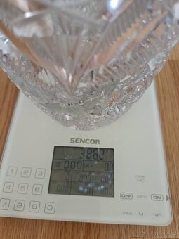 Váza z broušeného skla 30CM - 4