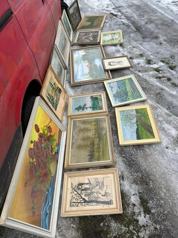 Staré obrazy a rámy - 4