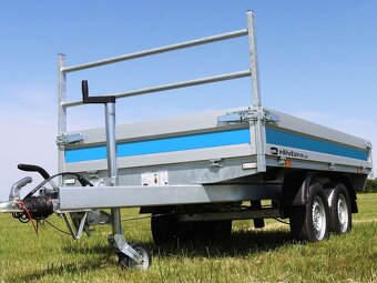 Sklopný přívěs, 305x155x30 cm, 2000 kg, elektrické sklápění - 4