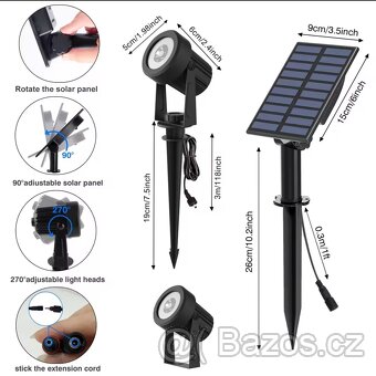 Solární zahradní LED světlo - 4
