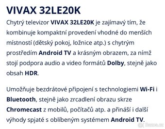 Televize Vivax LED 32LE20K - 4