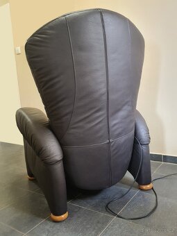 LUXUS relax kůže TV křeslo el.polohování - 4