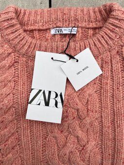 Zara Wool Knit Sweater Pink (L) - 4