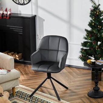 Sada 2 otočných jídelních židlí, Kuchyňské židle - 4