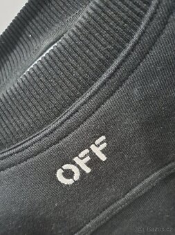 OFF WHITE DAMSKA MIKINA CROPPED - 4