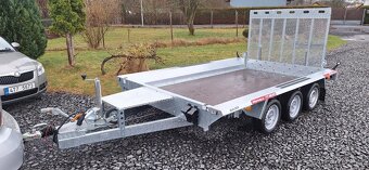 prodáno - BUILDER 3 3518/3 S 3,5T přívěs na minibagr - 4