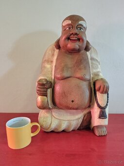 Budha dřevěný, 52 cm - 4