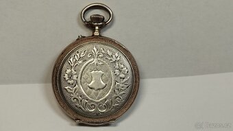 Starožitné celostříbrné pěkně zdobené kapesní jeptišky - 4